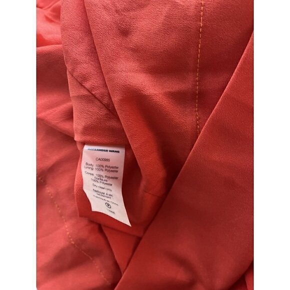 T by Alexander Wang Exposed Back Crepe Orange Maxi Dress 4 - Picture 9 of 9